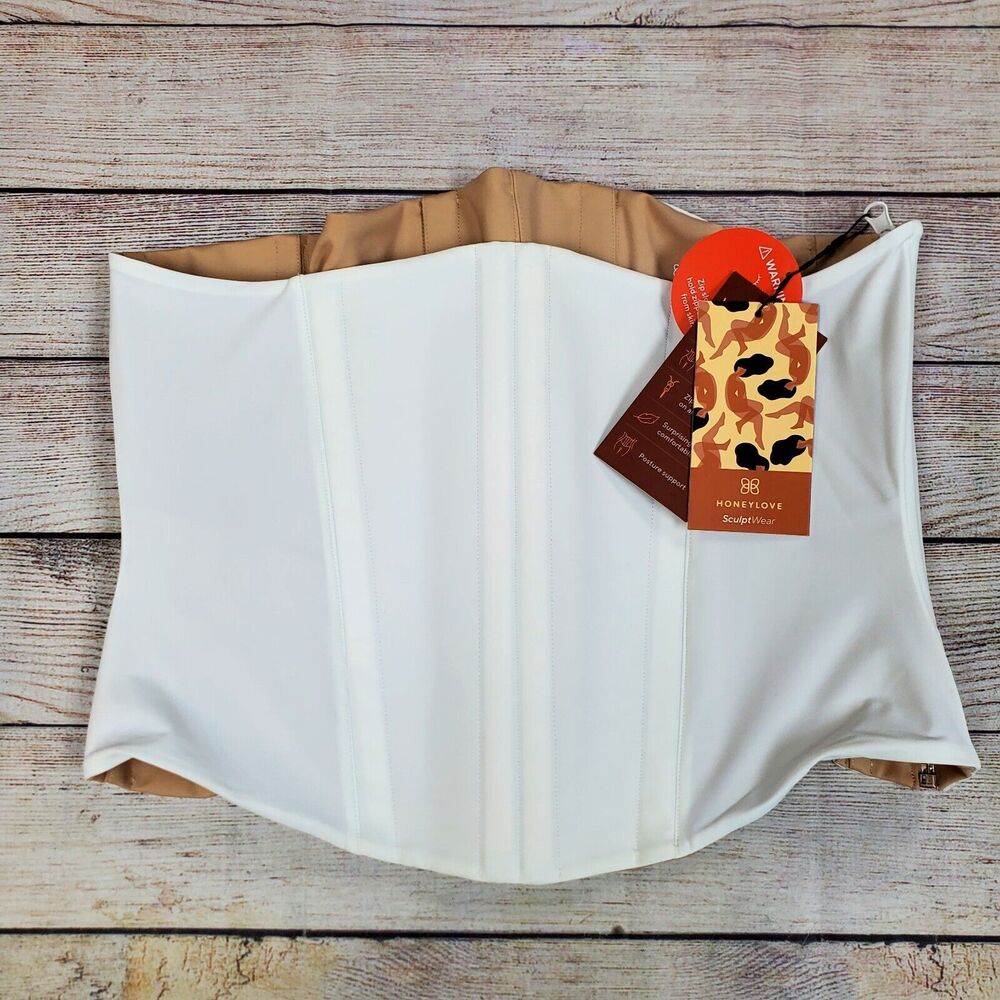 Honeylove White and Tan Shapewear Corset